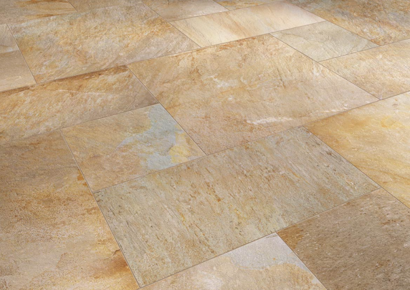 NOVOCERAM Carrelage extérieur Zéphyr Outdoor Plus - grès cérame rectifié - ton gold - 60x60 cm - ép. 20 mm